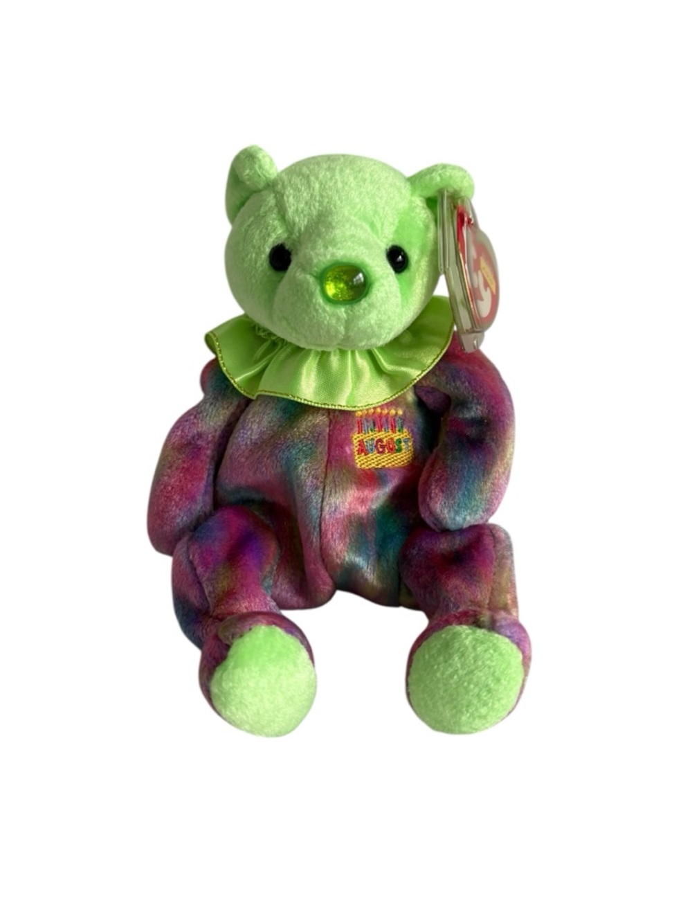 Ty Beanie Babies Birthday Bear - August
